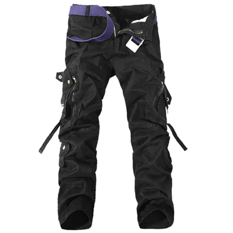 Preise Neue 2019 Männer Cargo Hosen armee grün große taschen dekoration mens Casual waschen hose männlichen herbst armee hosen plus größe 40
