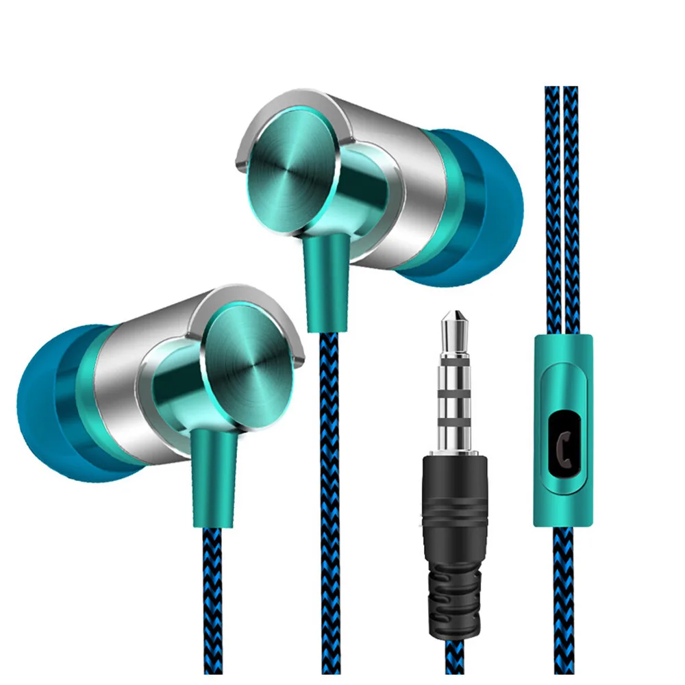 Universal 3 5mm In Ear Stereo Earbuds Earphone With Mic for Android IOS Phone MP3