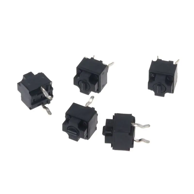 rubber switch cap 5Pcs Original Mouse Square Micro Switch Button EVQP0E07K Baolei Shark IE4.0 Black Spots 6x6x7.45 T8WE smart wall switch