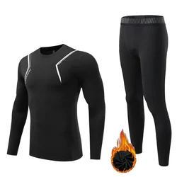 long johns underwear Men's Fleece Leggings Warm Winter Track suit Men Sportswear child Base layer Long sleeve Thermal underwear