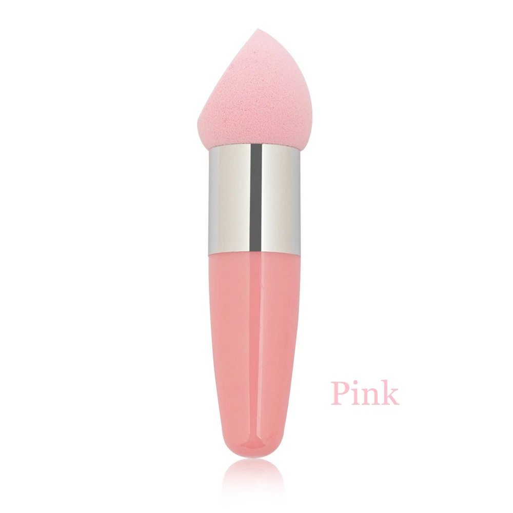 Pink 1 шт. Модный профессиональный конический пулевидный спонж для основы красоты спонж для нанесения макияжа женские косметические кисти - Цвет: Pink