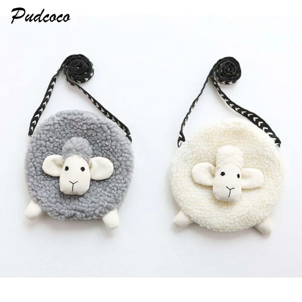 2019 Brand Children Kids Girls Fur Messenger Bags Toddler Stylish Shoulder Bag Cube SheepHandbag | Игрушки и хобби