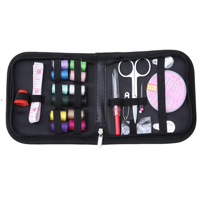 12 Needle Portable Mini Travel Household Sewing Box Set Sewing Kit Storage Bags Sundries Organizer Home Tools EJ878479 