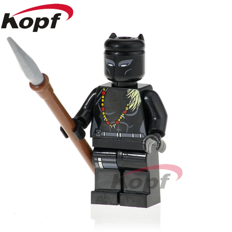 Super Heroes Single Sale Okoye Figures Erik Killmonger Black Panther Corvus Glaive Building Blocks Children Gift Toys XH 805
