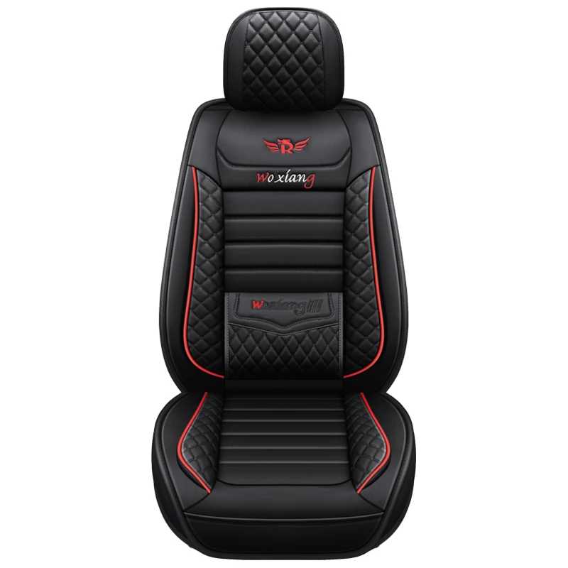 Housses De Siège Auto En Simili Cuir Noir Pour Audi A1 A2 A3 A4 A6 TT - 8 Pièces