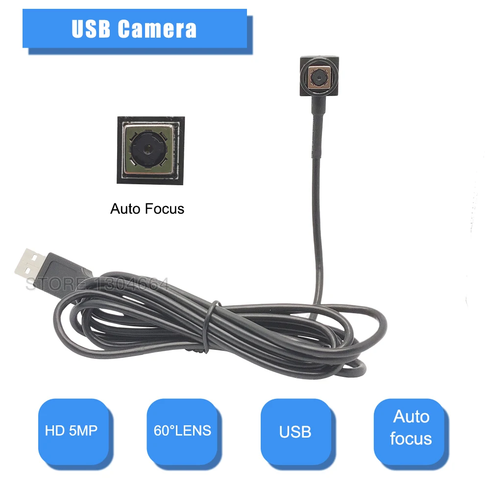 Full HD 500W UVC Cam AF модуль камеры с автофокусом Micro USB 5 Мп мини веб-камера для Windows PC