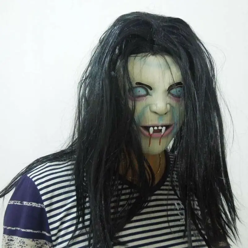 2019 Newest Halloween Pub Party Waterproof Environment-Friendly Scary Bloody Latex Witch Mask Non-Toxic And Tasteless 1pc | Дом и сад