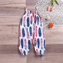 Модная одежда для маленьких девочек; милый меховой комбинезон без рукавов с принтом на лямках; Детский комбинезон для новорожденных; Одежда для новорожденных