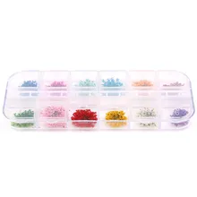 1 шт 12 цветов сушеный цветок для украшения ногтей цветок сушеный цветок украшения