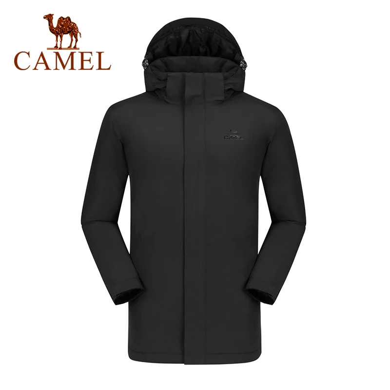 

CAMEL Quilted Outdoor Jackets Men Thickened Warmth Windproof Waterproof Jacket Male 2020 Autumn Winter Outdoor Hiking