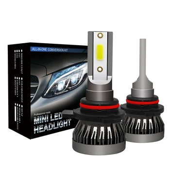 

1 Pair Car Headlight Bulb Front COB LED Light 6000K 36W Waterproof Aluminum Headlight, H8/H9/H11