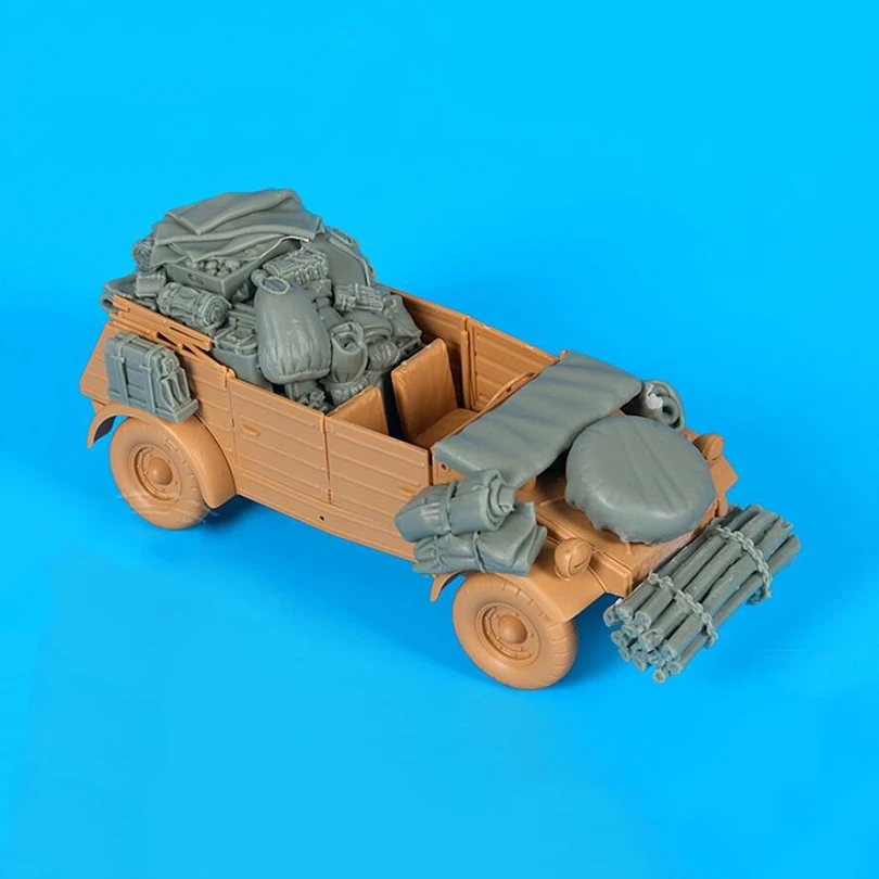 Nuovi Accessori Di Scena Modello 1/35 Non Assemblati Auto-Assemblati (Senza Auto) Figura In Resina Kit Modello Non Verniciato