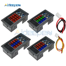 DC 0-100V 0-10A 1000W 0,2" светодиодный цифровой вольтметр Амперметр ваттметр 4-разрядный Напряжение прибор для измерения тока Мощность монитор Счетчик с проводом