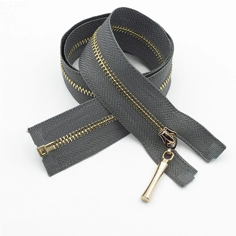 gray 1/3 шт Meetee 60 см 3# Автоматический Металлический Замок Молнии открытый конец DIY молния для шитья Весенняя осенняя одежда молния DIY аксессуары для одежды - Цвет: gray