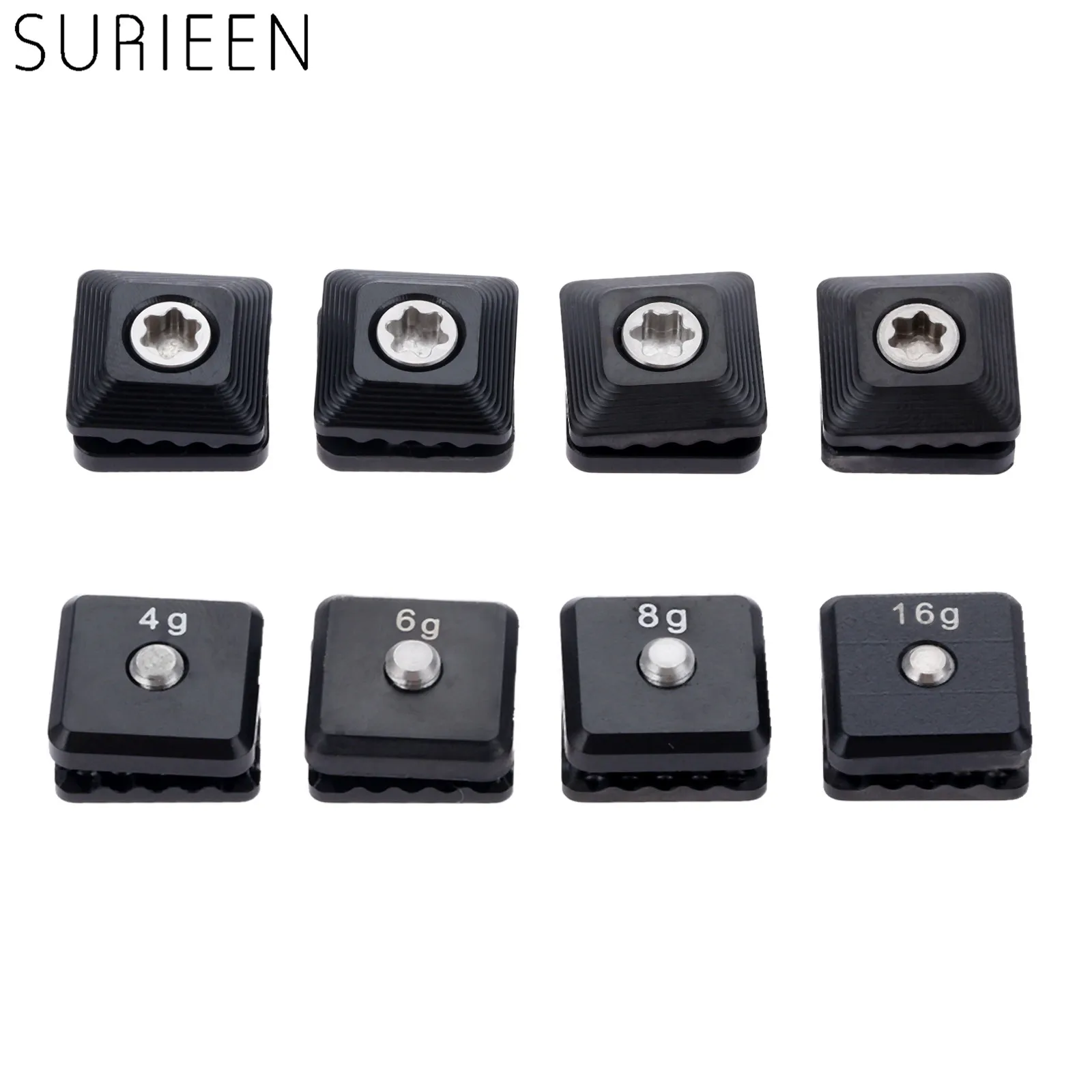 SURIEEN 4Pcs Alloy Golf Weight Screw Replacement For M5 Driver Head Club Heads Accessories 4g 6g 7g 8g 11g 12g 16g | Спорт и