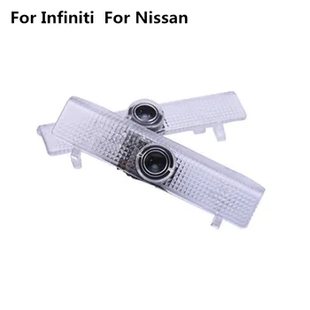 

2pcs LED Car Door Laser Projector Logo Light For Nissan Teana L33 Pathfinder A34 A35 Terra Altima L31 L32 For Infiniti JX35 QX60