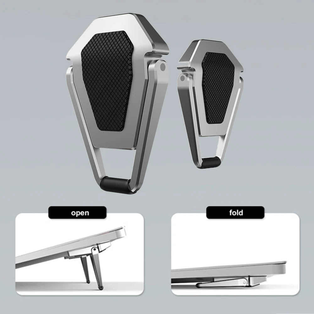 

2Pcs Metal Foldable Laptop Stand Base Non-slip Desktop Portable Notebook Holder Cooling Bracket For Macbook Pro Air DELL