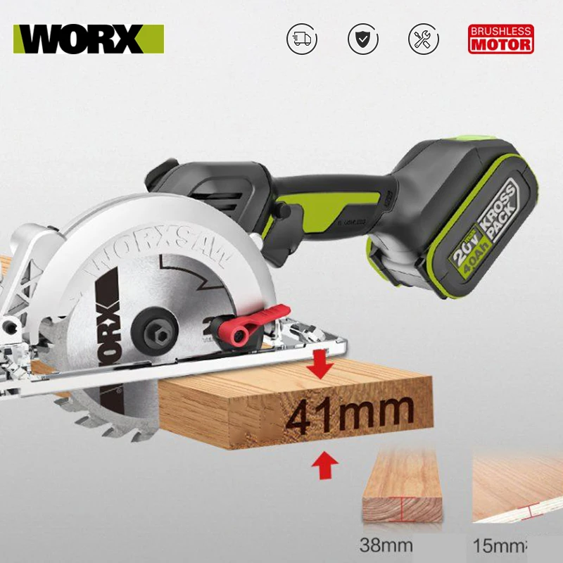 Пила циркулярная Worx WU533 120 мм 45 /90 градусов 4 Ач | Инструменты