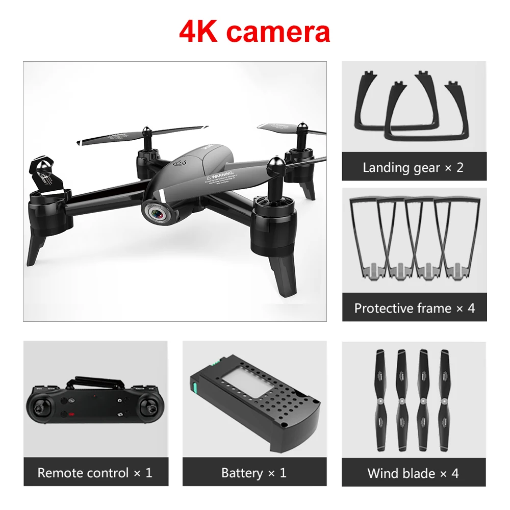 LOOZYKIT WiFi FPV RC 4K широкоугольная камера оптический поток 1080P HD Двойная камера видео Квадрокоптер игрушки для взрослых и детей - Цвет: G241126