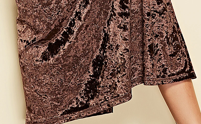 MEEFUR женская мягкая замшевая юбка цвета металлик Женская юбка-карандаш весна осень высокая талия пакет бедра миди юбка LX60007