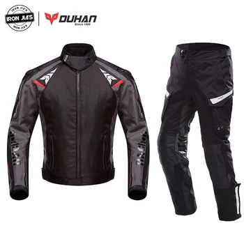 

DUHAN Motorcycle Jacket Suit Moto Autumn Winter Waterproof Cold-proof Biker Jacket Men Motorbike Riding Clothing Protective Gear