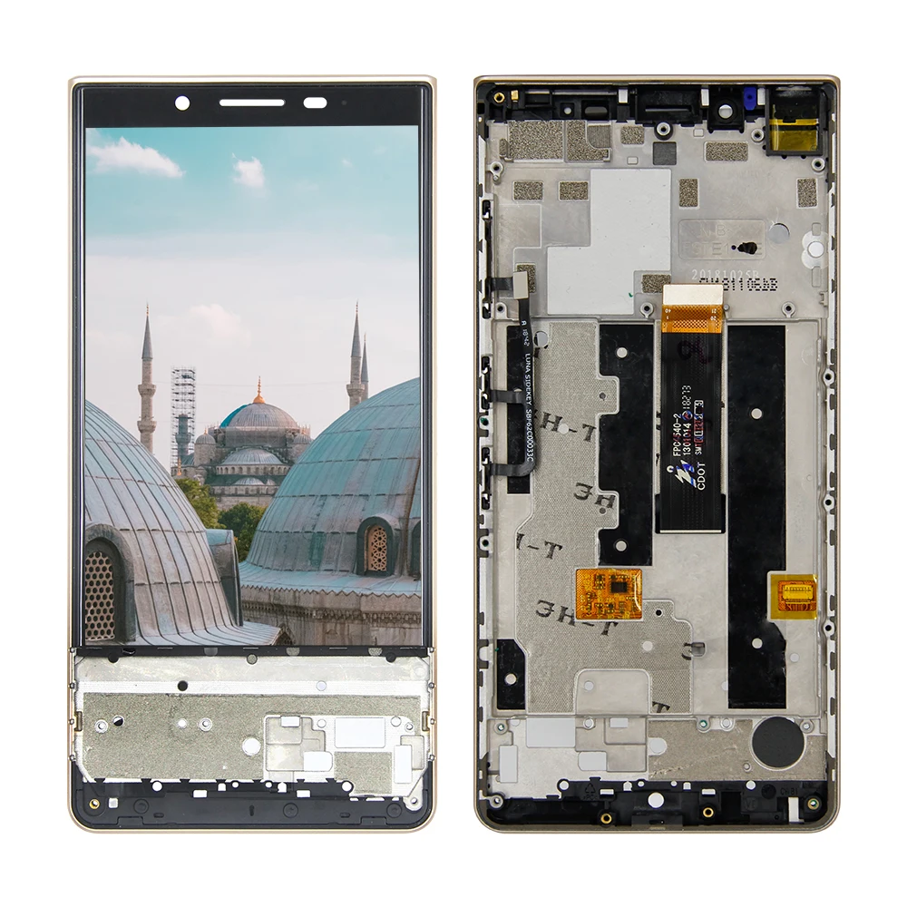 4,5 ''lcd для Blackberry Key 2 LE lcd экран дигитайзер сенсорный+ Золотая рамка для ключа 2 LE lcd