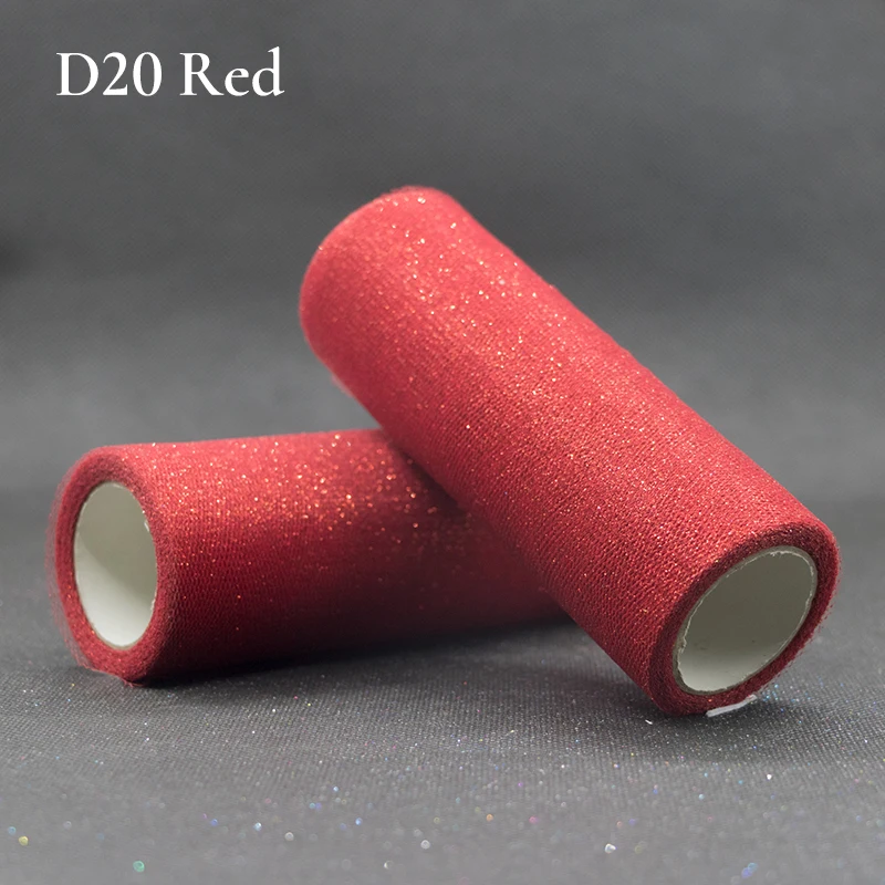 D20-10Y 10 ярдов 15 см тюль рулон блеск блесток органза ткань для юбки-пачки свадебные украшения Тюль Белый Тюль день рождения поставки - Цвет: D20-10Y