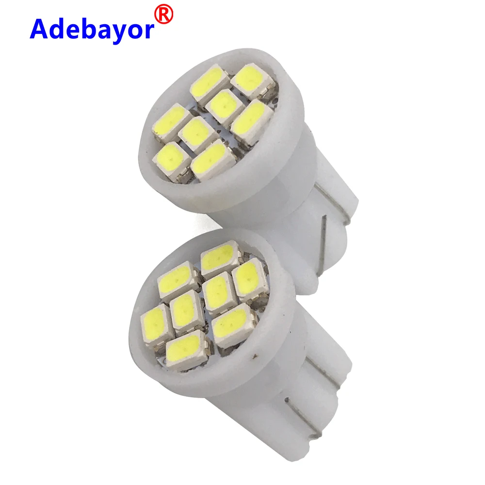 Chylay 2pcs Bright LED Bulbs T10 Reverse Light 6000k White 15 SMD 2835 LED Chips Car Lamp LED Light Bulb for Backup Reverse Lights 