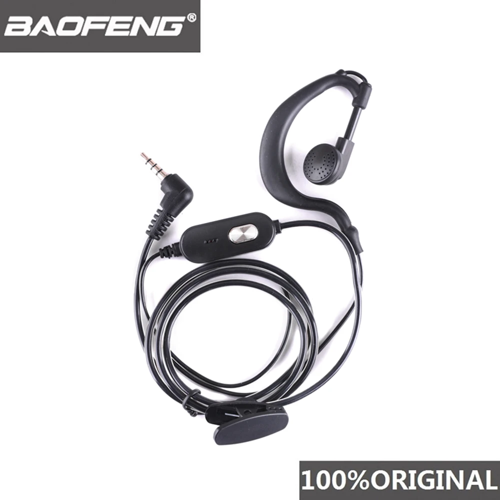 Barato 100% Original de Baofeng BF-T1 auriculares micrófono Radio de dos vías auricular Walkie Talkie de BF-9100 PTT Woki Toki Mic auricular 76o39lJK