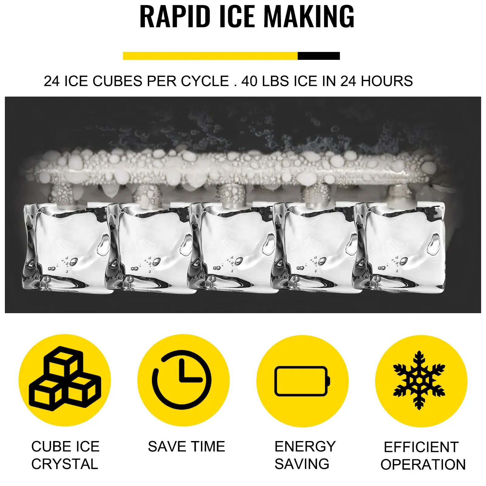 Electric Ice Cube Maker Machine Portable - Image 3