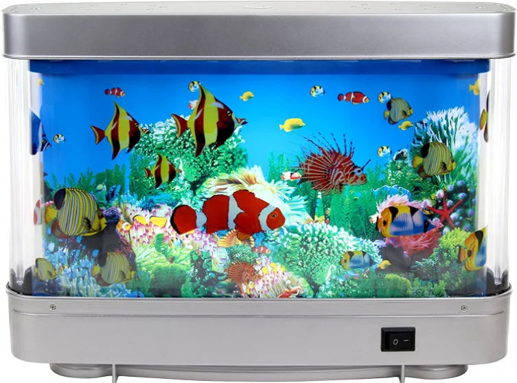Tanio Sztuczne tropikalne akwarium dla ryb dekoracyjna lampa wirtualny Ocean
