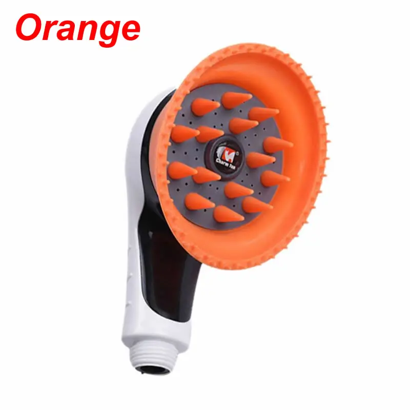 Orange Распылитель для домашних животных, душ, собака, ванна, массажный инструмент для купания, щетка для душа для кошки - Цвет: Orange