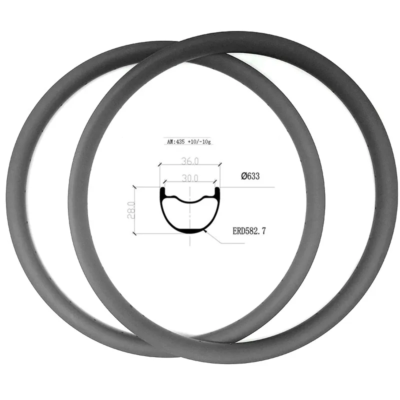 Графеновые 29er карбоновые ободки дисков mtb AM 36x28 мм карбоновые диски mtb 435 г гоночная бескамерная горная велосипедная оправа ERD 582 мм