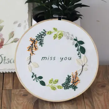 

Flowers DIY Embroidery Ribbon Set Beginners With Embroidery Shed Sewing Kit Cross-stitch Crafts Hand-stitched Dec