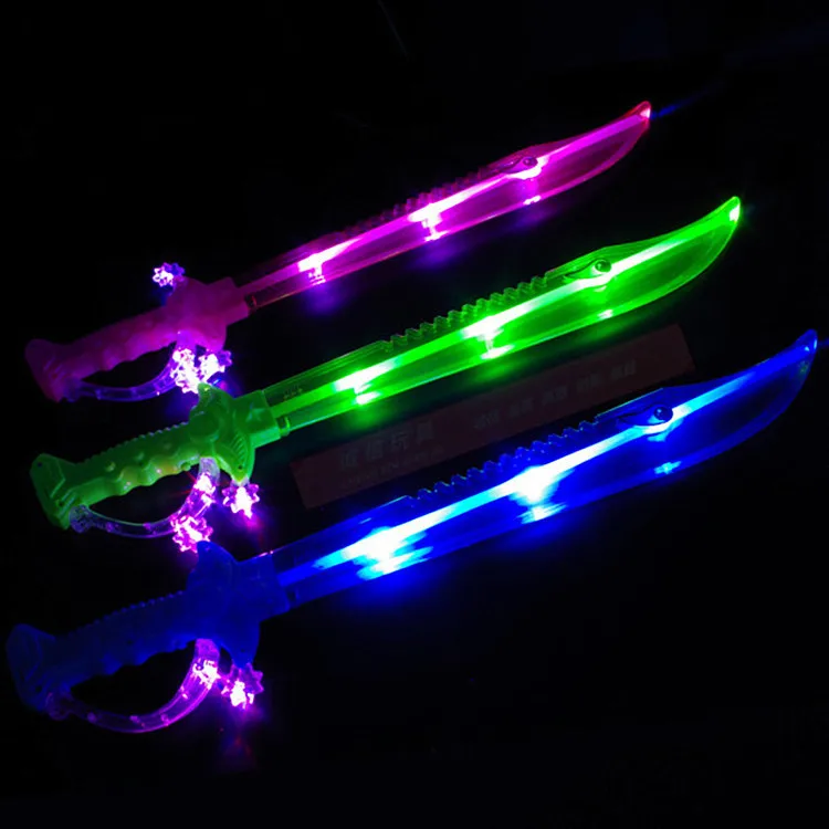 

Shining Music Sword Gravity Sensing shan guang dao Colorful Sword CHILDREN'S Toy Sound Making with Music Broadsword Wholesale