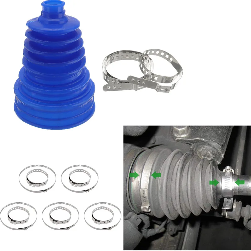 4Pcs 25mm Car Silicone Constant Speed Dust Cover Replacement CV Boot
