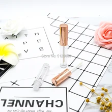 3 мл пластиковая мини розовая Золотая губная помада, бальзам для губ, упаковка, бутылка, прозрачный блеск для губ, кисть для глазури, аксессуары, блеск для губ, губная помада, трубки