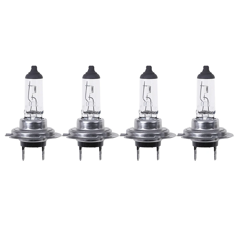 4pcs Light Lamp Super Bright Halogen Bulb 12V 55W 1500LM Warm White Indoor Clear | Лампы и освещение