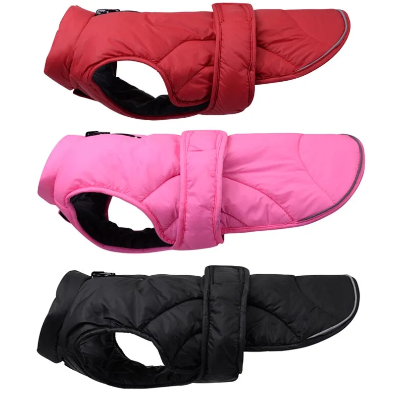 

Large Dog Reversible Windproof Cotton Jackets Winter Warm Dog Vest Waterproof Thick Hoodie Coat Puppy Pet Clothes