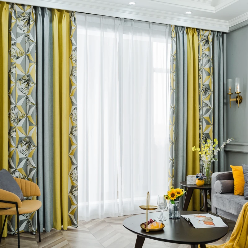 yellow curtains