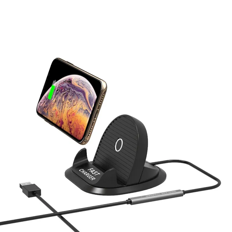 

2-in-1 Wireless Charger For Car Navigation Charging 10W C9 Fast Charging For Samsung For Iphone X 11 Pro Max QI Wireless Charger