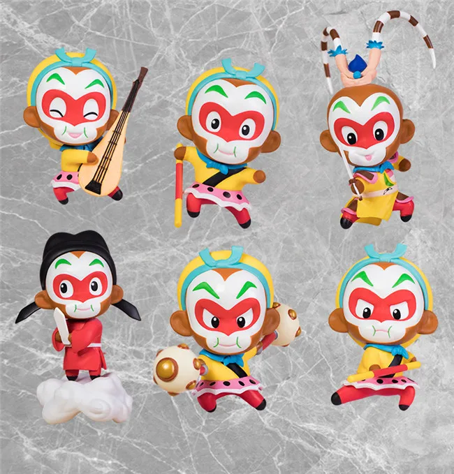 Диффузный отличный аниме подлинный хаос 1 S 6-Cute Sun Wukong Garage Kit Модель игрушки украшения