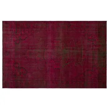 

Handmade Fuchsia Vintage Overdyed Turkish Area Rug 168x260 Cm-5'6''X8'6''