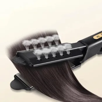 

Hair Straightener Four-Gear Temperature Adjustment Ceramic Tourmaline Ionic Flat Iron Hair Straightener For Women X#4