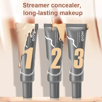 

HOJO 3 Colors Liquid Foundation Oil Control Concealer Isolation Lasting Brightening Complexion waterproof Full Cover cosmetic