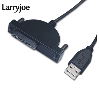 

Larryjoe LED Indicator USB 2.0 to 7+6 13Pin Mini SATA II Cable Adapter for Laptop CD/DVD ROM for HDD Caddy Slimline Drive