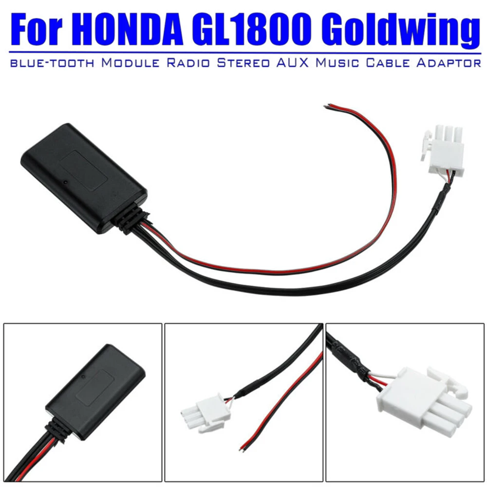 1 шт. автомобильный Bluetooth адаптер кабель для Honda GL1800 Goldwing Bluetooth модуль радио стерео AUX музыкальный кабель Замена