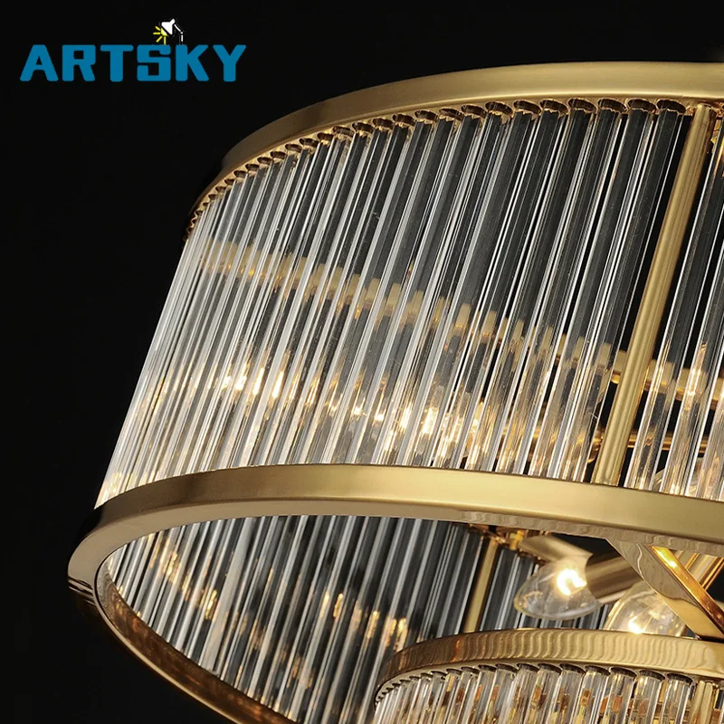 Modern Nordic American Personality Double-decker Chandelier Villa Hotel Home Lighting