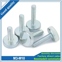 Screw M5/M6/M8/M10 Thumb Screws Flat Head Fingertight Screw Tennis Wave Plate Racket M6 x 16mm 10Pcs Screw M5/M6/M8/M10 Thumb Screws Flat Head Fingertight Screw Tennis Wave Plate Racket M6 x 16mm 10Pcs