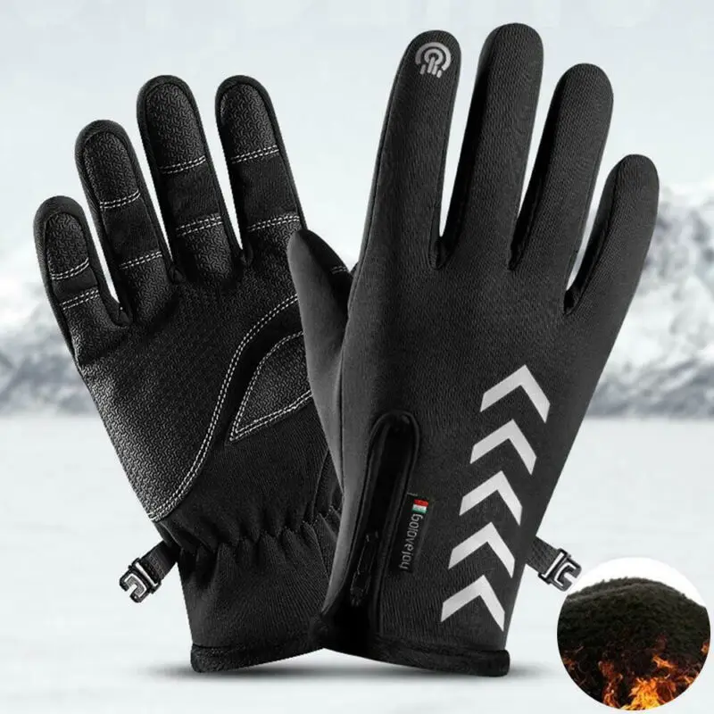 США спортивные беговые Светоотражающие перчатки для езды и путешествий противоскользящие перчатки и варежки с сенсорным экраном